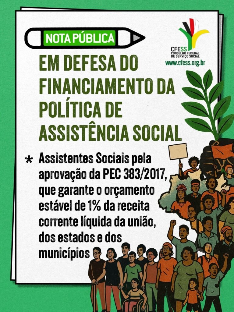Em defesa do financiamento da assistência social!