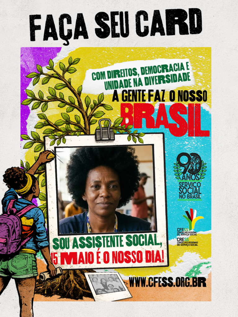 Assistente social, faça seu card comemorativo!