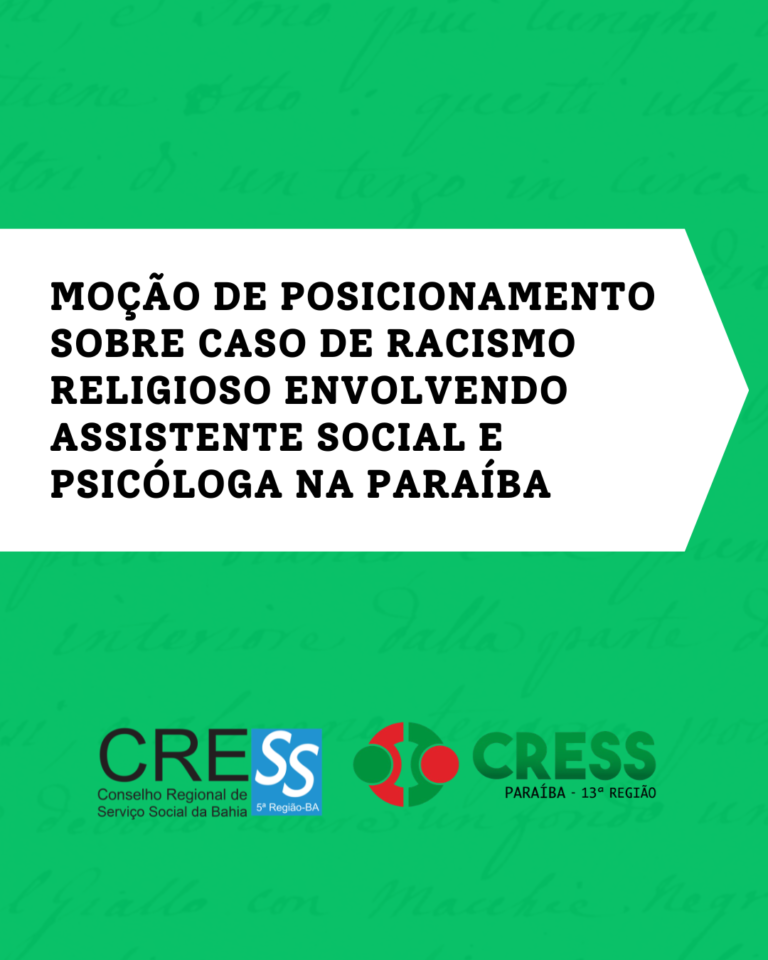 Moção de posicionamento sobre caso de racismo religioso